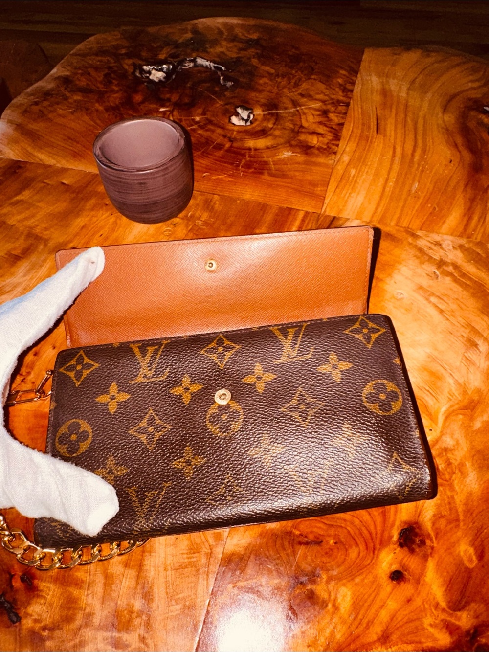 Louis Vuitton international trifold wallet vintage converted Crossbody - Picture 7 of 17